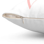 Love You Printed Spun Polyester Sqaure Pillow Case for Valentine