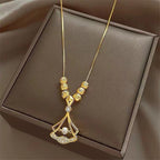 Pearl Necklace for Women(24k Gold )