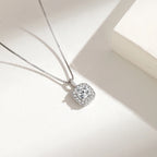 Shiny Diamond Exquisite Square Necklace