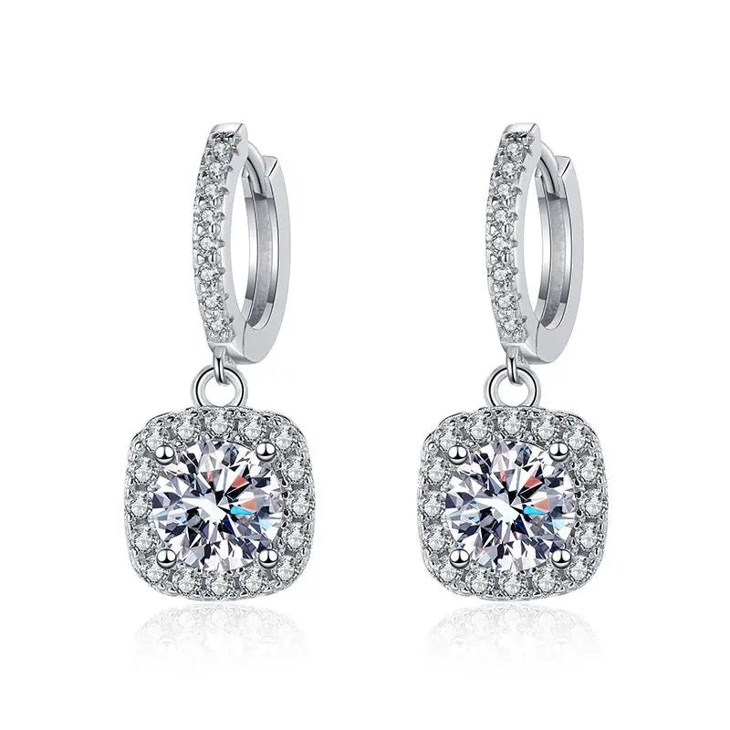 Crystal Zircon diamond Round Retro Simple Necklace Complete set