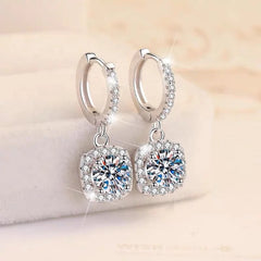 Crystal Zircon diamond Round Retro Simple Necklace Complete set