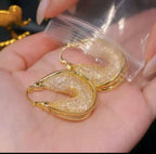 Micro Zircon earring (18k gold)