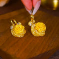 14k gold rose flower