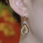 Long Tassel Drop Earrings(18k gold plated)
